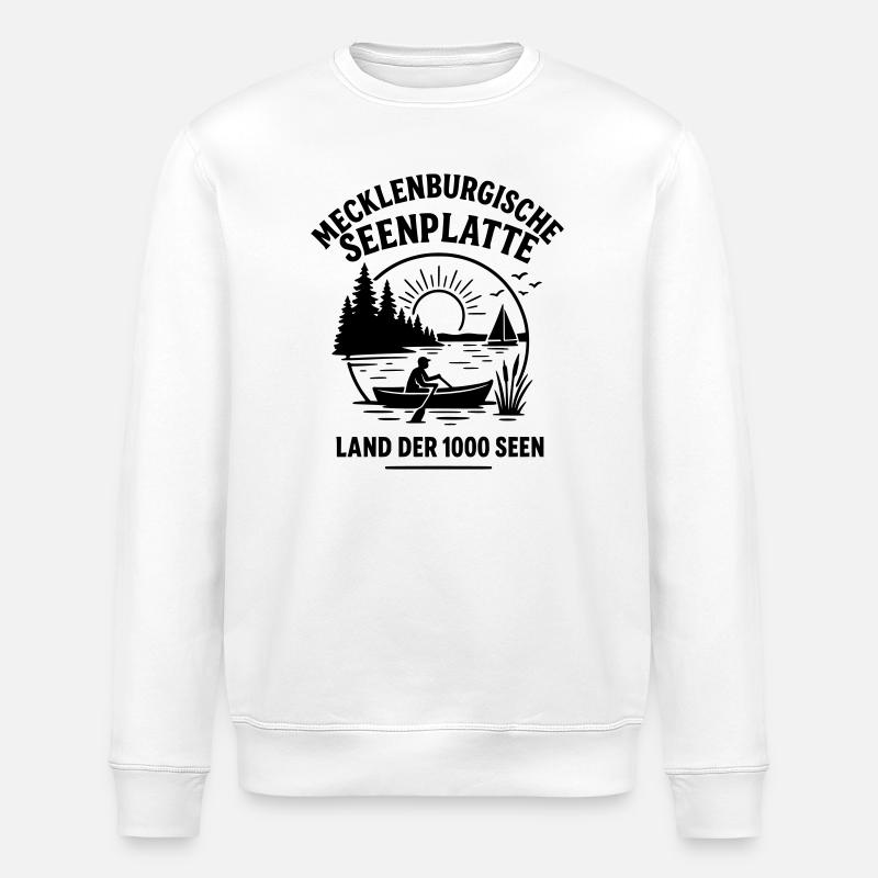 mecklenburgische seenplatte - Stanley/Stella Unisex Bio-Sweatshirt ROLLER - Weiß