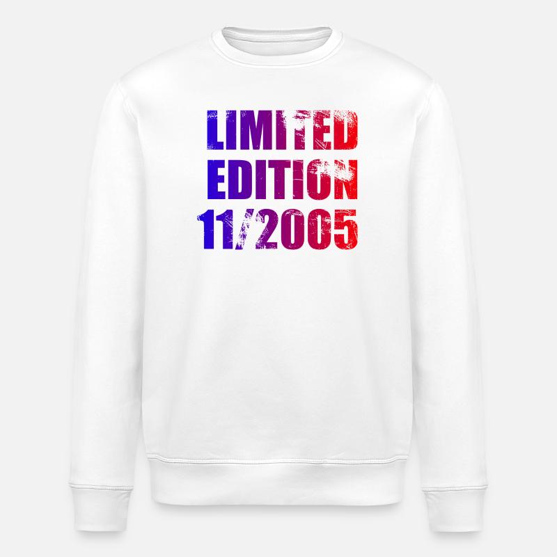 20e anniversaire Edition limitée 11/2005 - Sweat bio ROLLER Stanley/Stella Unisexe - blanc