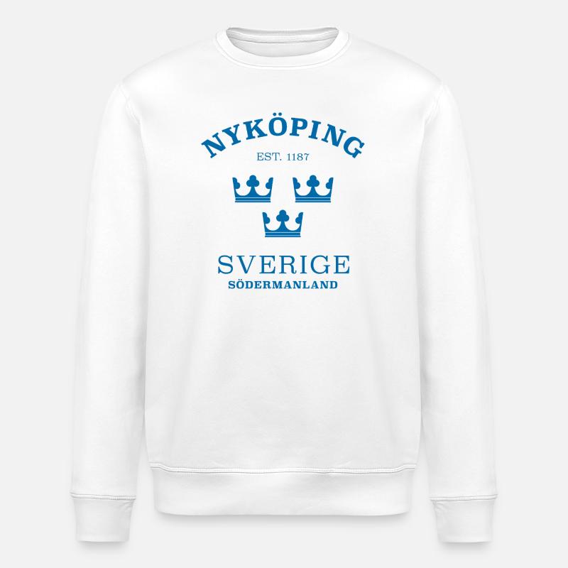 Nyköping Sverige Schweden - Stanley/Stella Unisex Bio-Sweatshirt ROLLER - Weiß