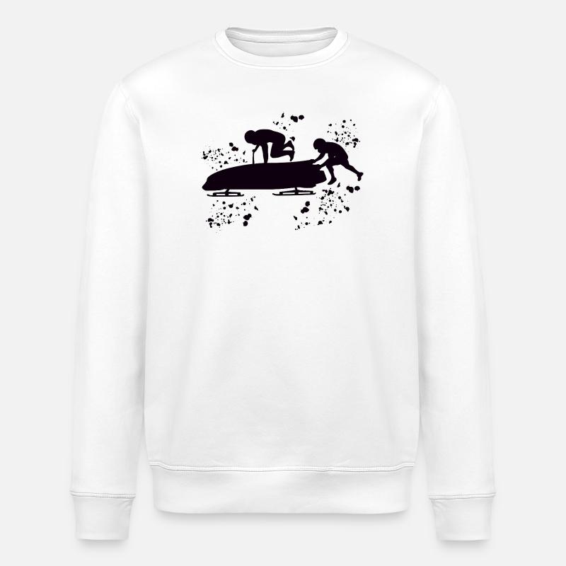 Bobsleigh Two-man Bobsleigh - Stanley/Stella ROLLER Unisex Organic Sweatshirt - white