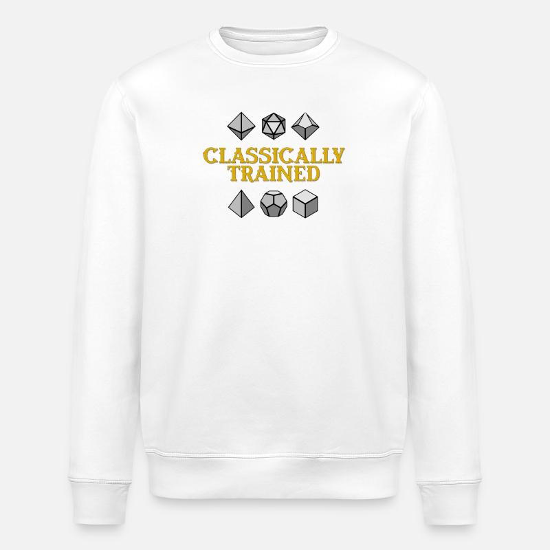 Dés géométriques de formation classique - Sweat bio ROLLER Stanley/Stella Unisexe - blanc