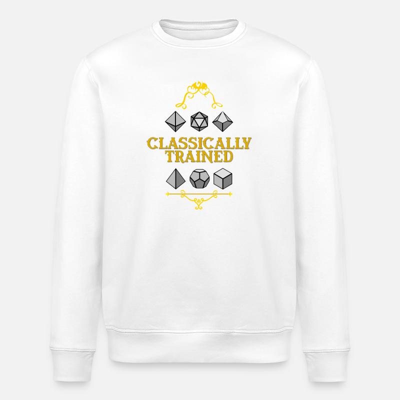 Klassisch trainierte Würfelmeisterschaft - Stanley/Stella Unisex Bio-Sweatshirt ROLLER - Weiß