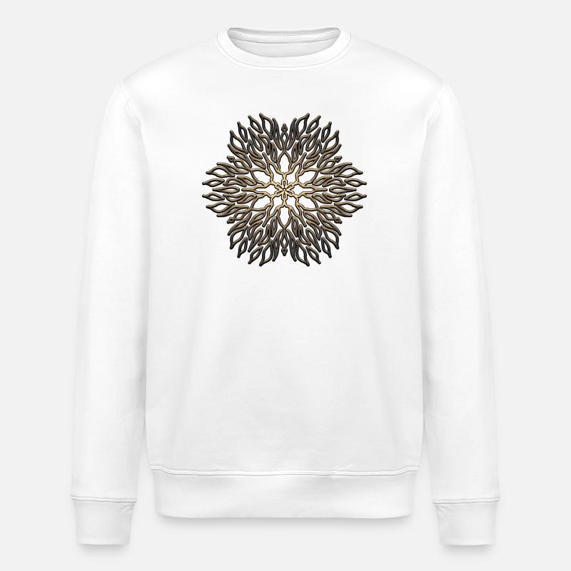 Mandala - Stanley/Stella ROLLER Unisex Organic Sweatshirt - white