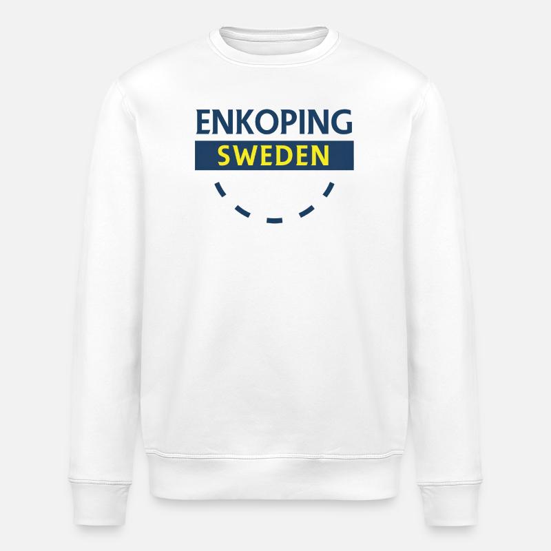 Enköping Suède Panneau de la ville - Sweat bio ROLLER Stanley/Stella Unisexe - blanc