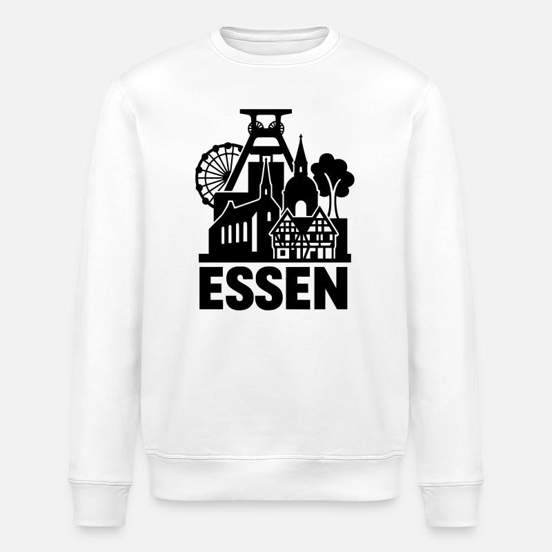 Essen Ruhrgebiet - Stanley/Stella Unisex Bio-Sweatshirt ROLLER - Weiß