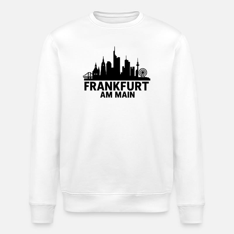 Frankfurt am Main Silhouette - Stanley/Stella Unisex Bio-Sweatshirt ROLLER - Weiß