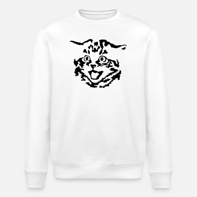 Chaton - Sweat bio ROLLER Stanley/Stella Unisexe - blanc