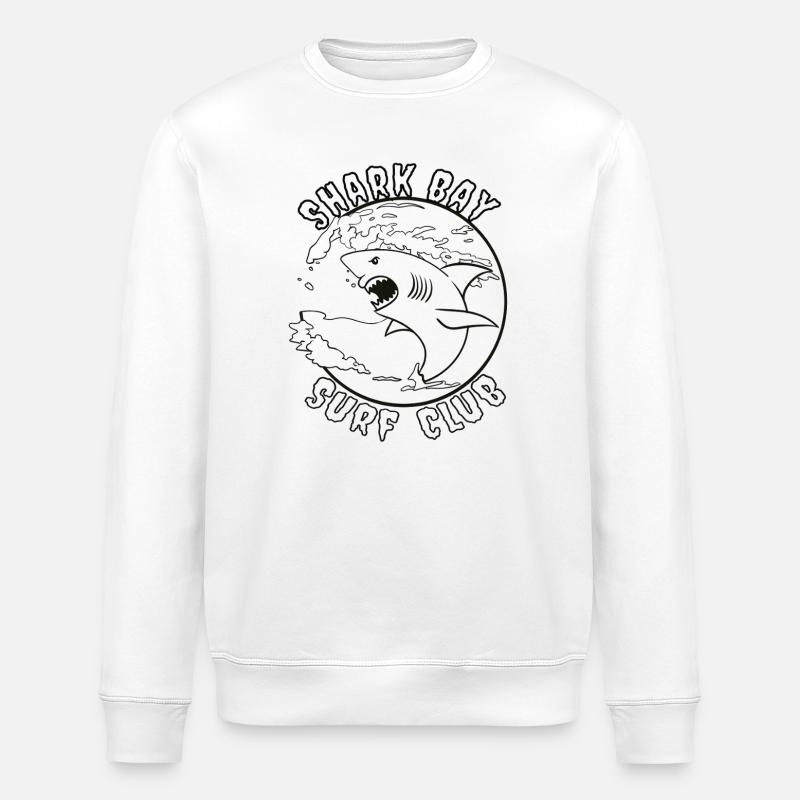 shark_bay_Bw - Stanley/Stella Unisex Bio-Sweatshirt ROLLER - Weiß