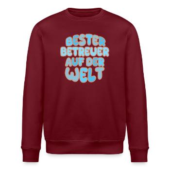 Geschenk für Betreuer - Stanley/Stella Unisex Bio-Sweatshirt ROLLER - Weiß - Vorne - Nik (191cm)