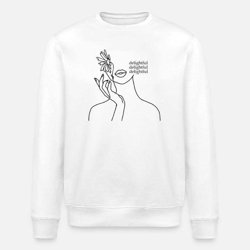 Delightful - Stanley/Stella ROLLER Unisex Organic Sweatshirt - white