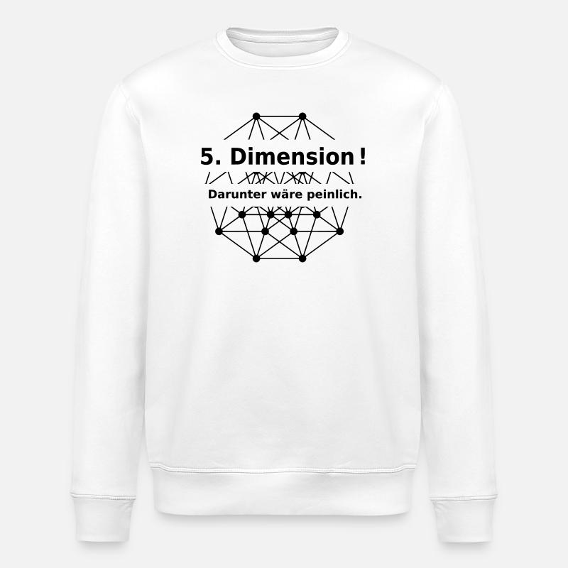 Fifth dimension - Stanley/Stella ROLLER Unisex Organic Sweatshirt - white