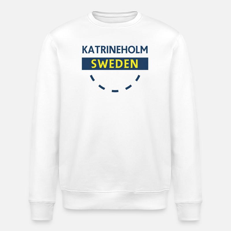 Katrineholm Schweden Abzeichen - Stanley/Stella Unisex Bio-Sweatshirt ROLLER - Weiß