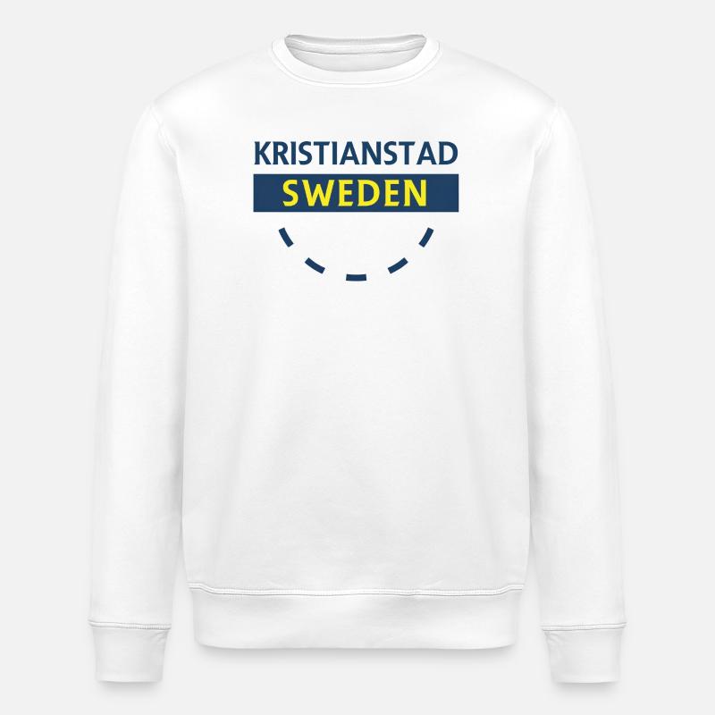 Kristianstad Schweden Stadtschild - Stanley/Stella Unisex Bio-Sweatshirt ROLLER - Weiß