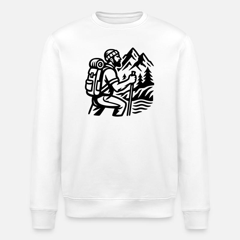 Wanderer - Stanley/Stella Unisex Bio-Sweatshirt ROLLER - Weiß