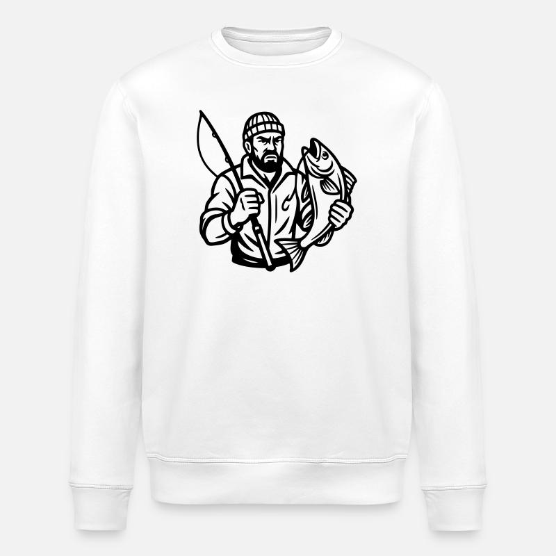 Angler - Stanley/Stella Unisex Bio-Sweatshirt ROLLER - Weiß