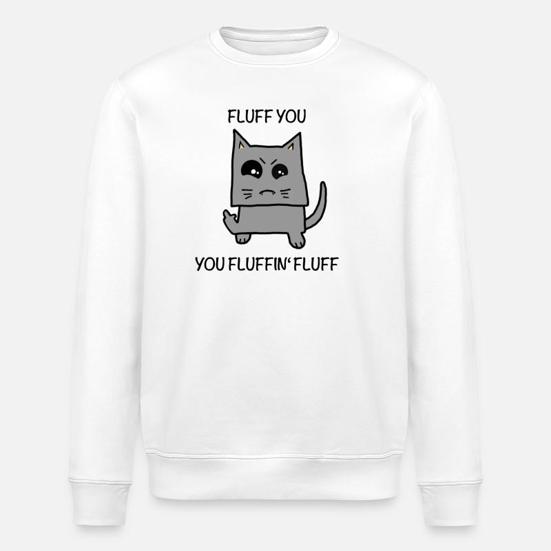 Fluffy - fluff you - Stanley/Stella Unisex Bio-Sweatshirt ROLLER - Weiß