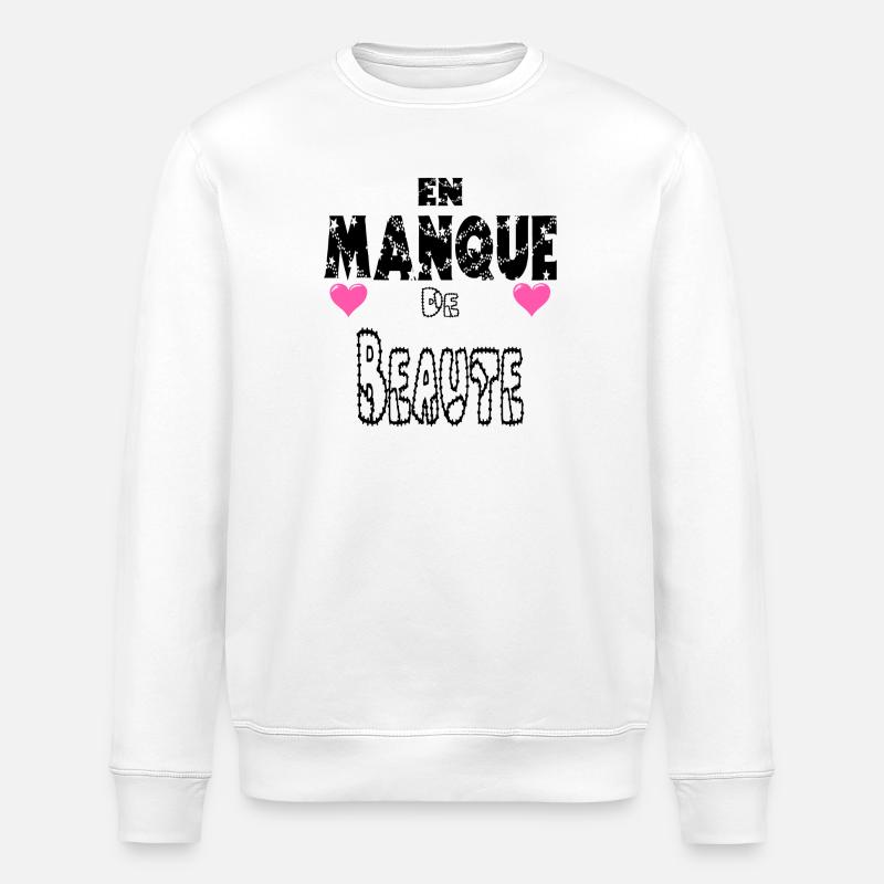 En Manque de Beauté - Sweat bio ROLLER Stanley/Stella Unisexe - blanc