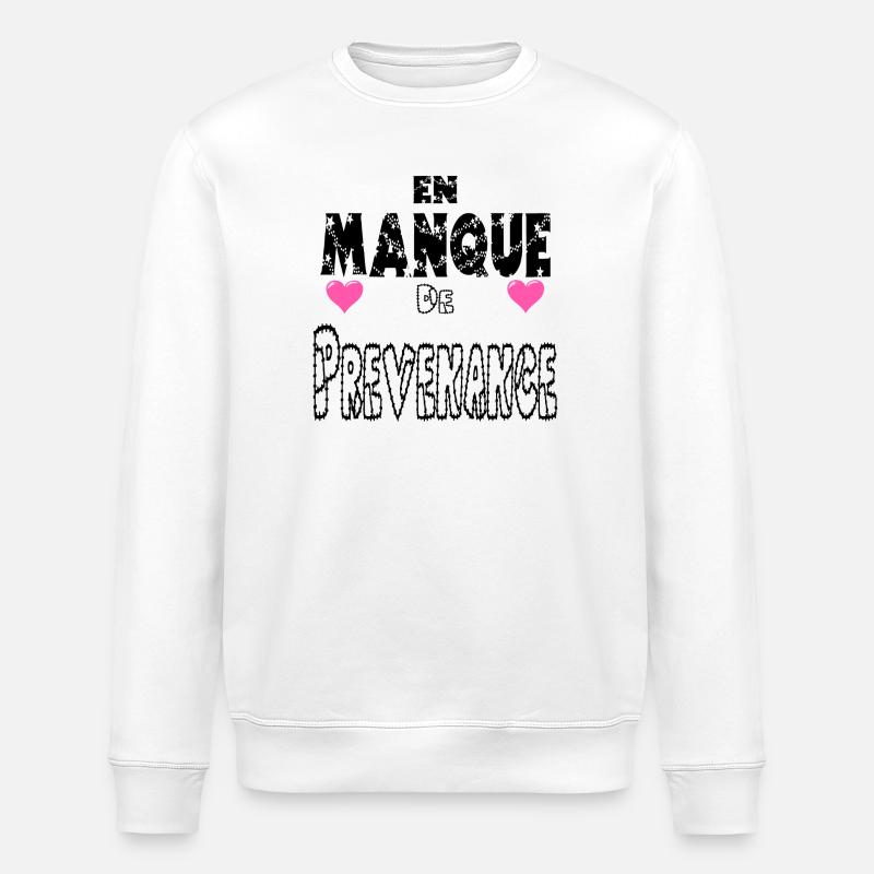 Lacking Thoughtfulness - Stanley/Stella ROLLER Unisex Organic Sweatshirt - white