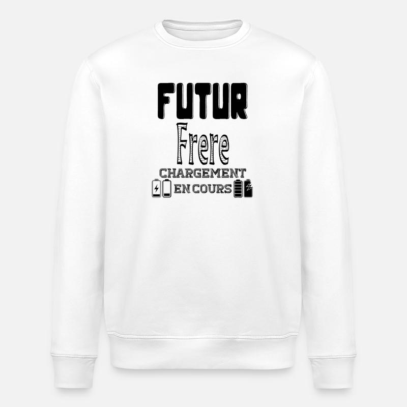 Future Brother wird geladen in Bearbeitung - Stanley/Stella Unisex Bio-Sweatshirt ROLLER - Weiß