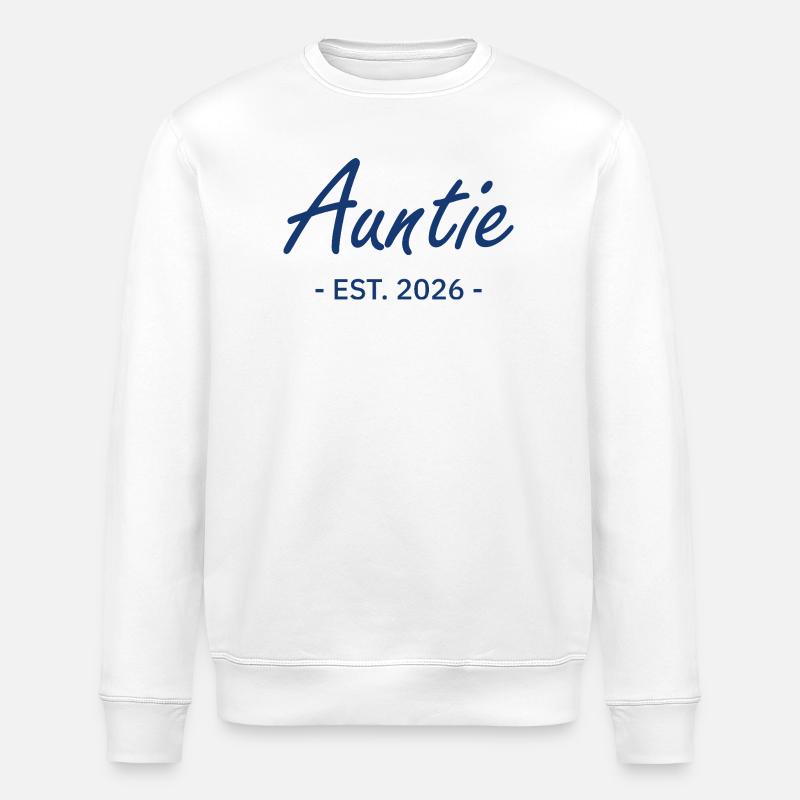 Auntie Script Est 2026 - Sweat bio ROLLER Stanley/Stella Unisexe - blanc