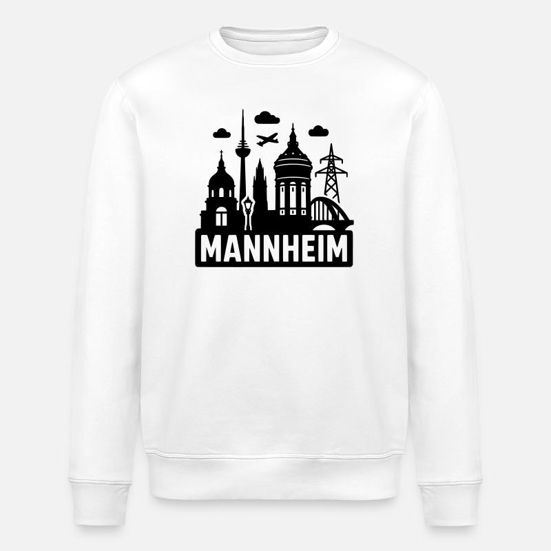 Mannheim Silhouette - Stanley/Stella ROLLER Unisex Organic Sweatshirt - white