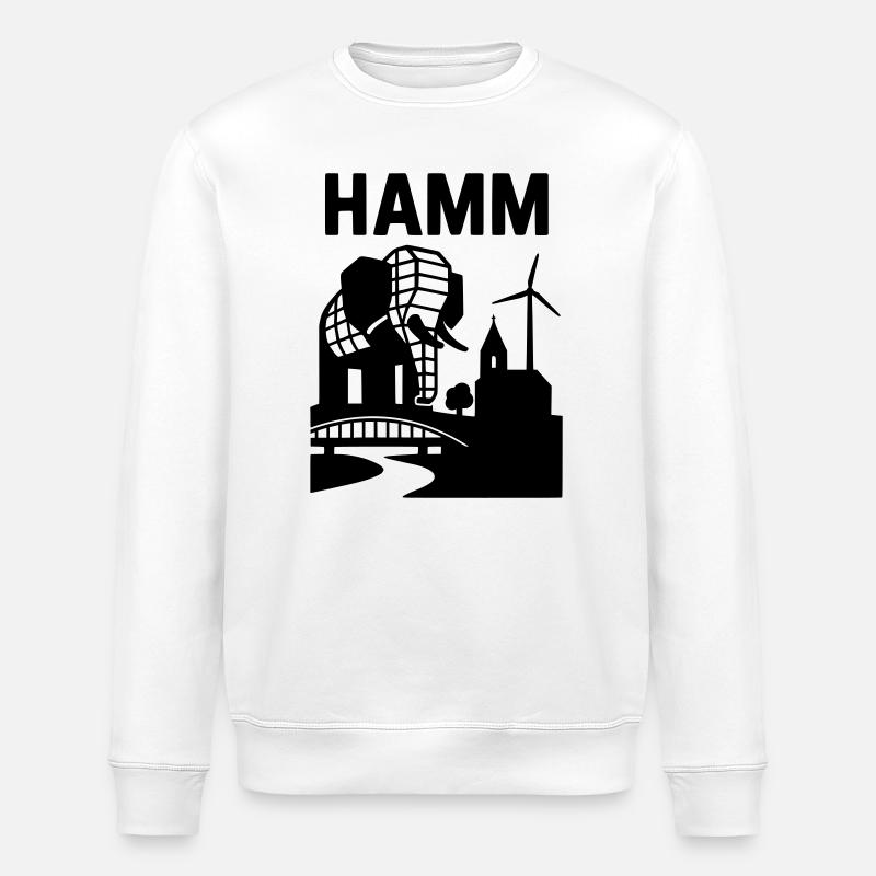Monument de Hamm Westphalie - Sweat bio ROLLER Stanley/Stella Unisexe - blanc