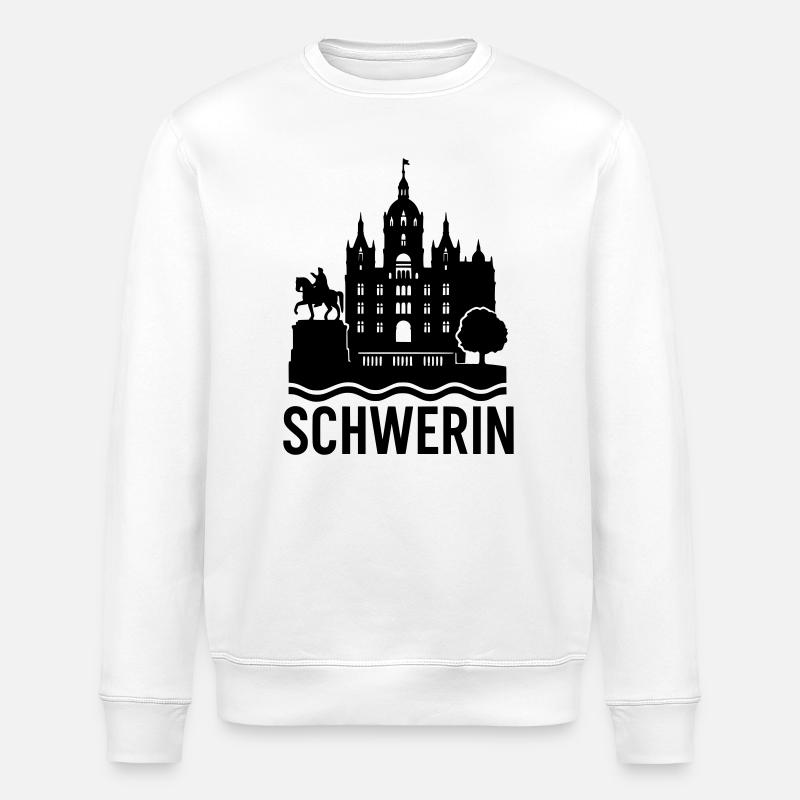 schwerin silhouette - Stanley/Stella Unisex Bio-Sweatshirt ROLLER - Weiß
