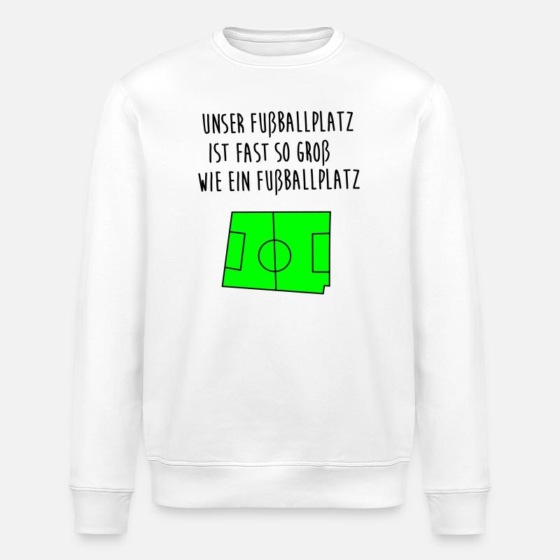 wie ein fussballplatz - Stanley/Stella Unisex Bio-Sweatshirt ROLLER - Weiß