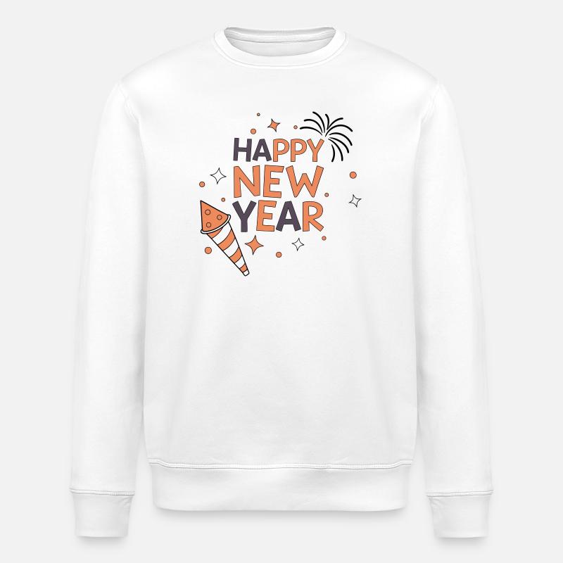Bonne Année #4 - Sweat bio ROLLER Stanley/Stella Unisexe - blanc