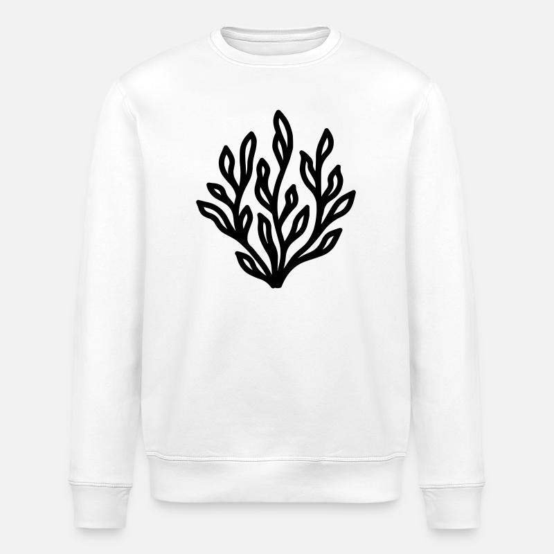 algue - Sweat bio ROLLER Stanley/Stella Unisexe - blanc