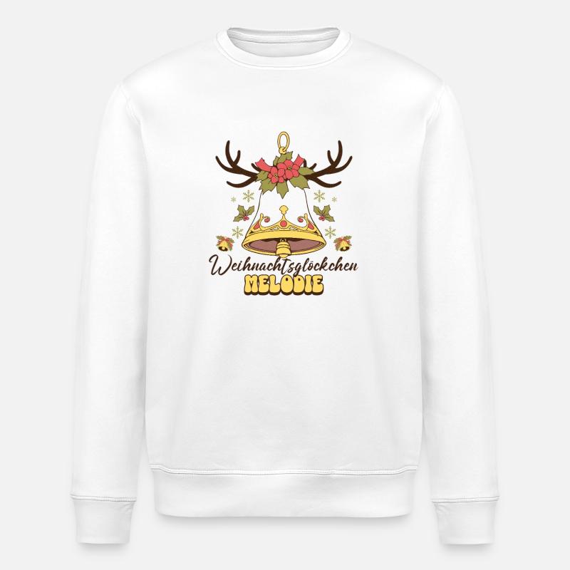 Weihnachtsmelodien - Stanley/Stella Unisex Bio-Sweatshirt ROLLER - Weiß