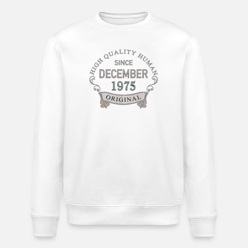 Since_December_1975 - Sweat bio ROLLER Stanley/Stella Unisexe - blanc