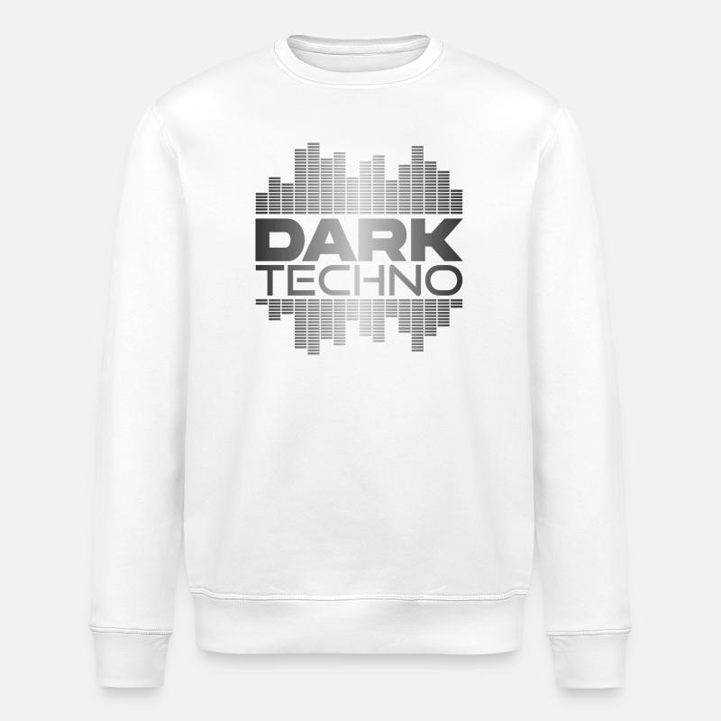 Düsterer Techno-Impuls - Stanley/Stella Unisex Bio-Sweatshirt ROLLER - Weiß