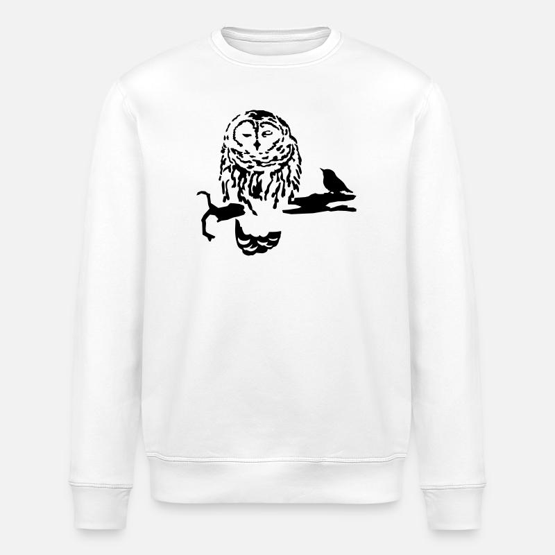 Hibou - Sweat bio ROLLER Stanley/Stella Unisexe - blanc