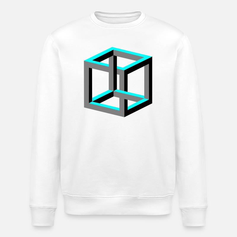 Cube - Sweat bio ROLLER Stanley/Stella Unisexe - blanc