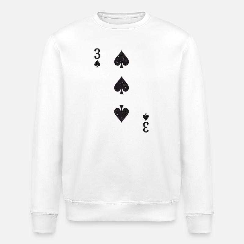 Drei Pik - Stanley/Stella Unisex Bio-Sweatshirt ROLLER - Weiß