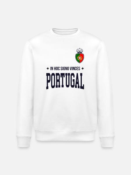 Portugalia Bold 2025 Koszulka Typograficzna - Ekologiczna bluza typu unisex Stanley/Stella ROLLER - biały