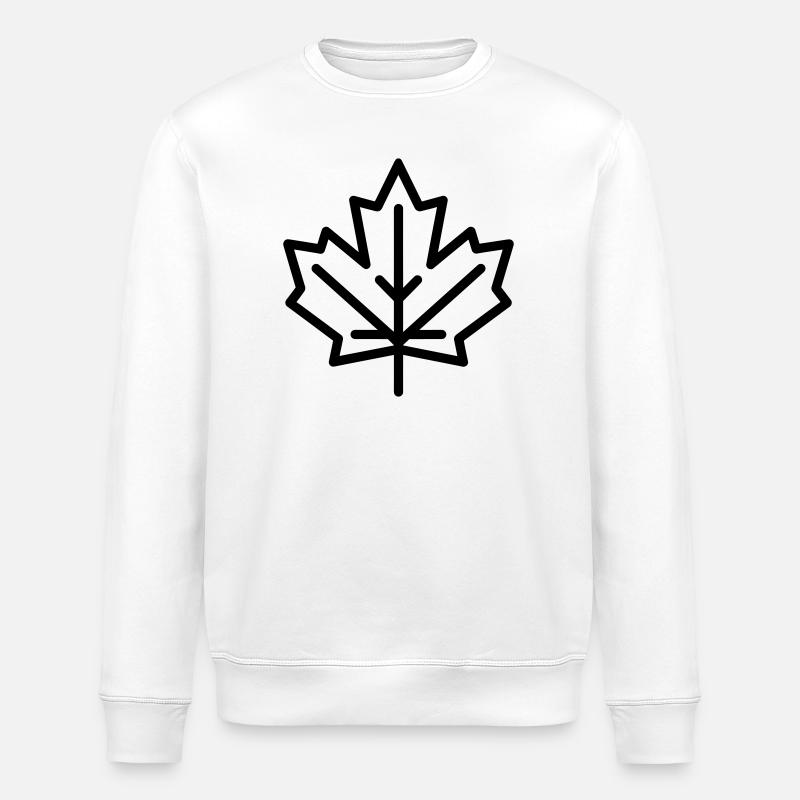 Ahornblatt - Stanley/Stella Unisex Bio-Sweatshirt ROLLER - Weiß