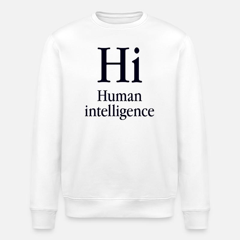 Human Mensch - Stanley/Stella Unisex Bio-Sweatshirt ROLLER - Weiß