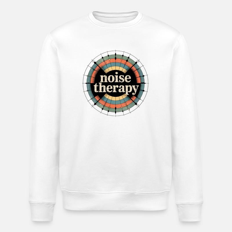 Rétro Grunge – Thérapie par le bruit - Sweat bio ROLLER Stanley/Stella Unisexe - blanc