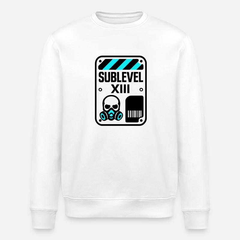 Underground Sublevel 13 - masque à gaz - Sweat bio ROLLER Stanley/Stella Unisexe - blanc