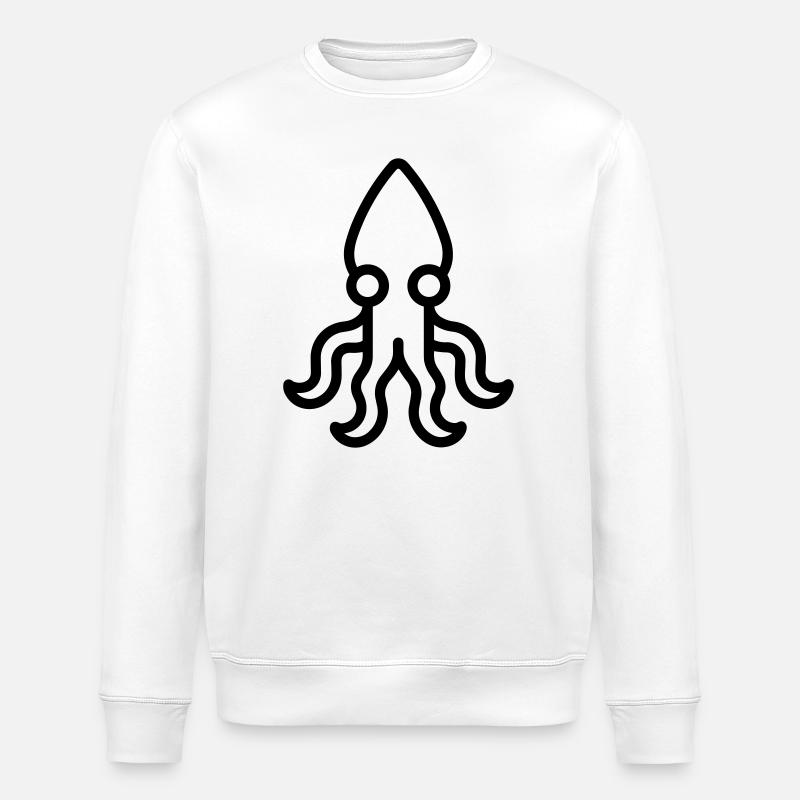 Tintenfisch - Stanley/Stella Unisex Bio-Sweatshirt ROLLER - Weiß