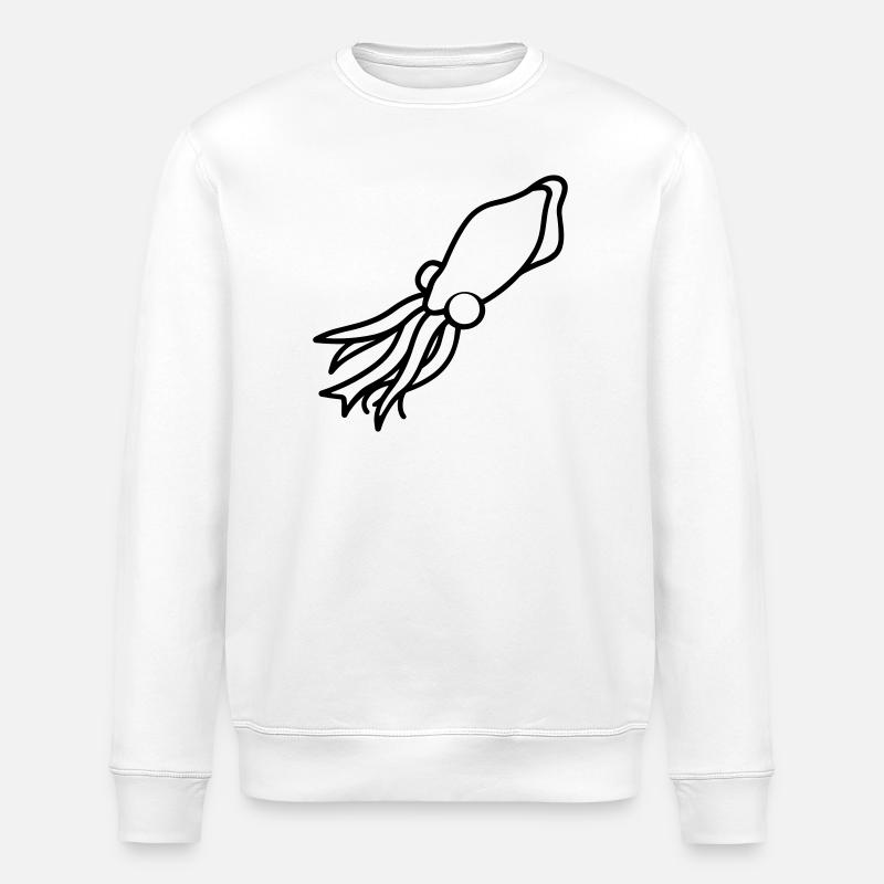 squid - Stanley/Stella ROLLER Unisex Organic Sweatshirt - white