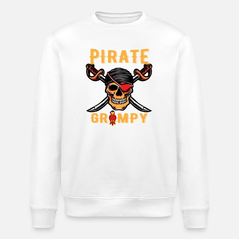 Pirate Grumpy Funny Halloween Costume - Sweat bio ROLLER Stanley/Stella Unisexe - blanc