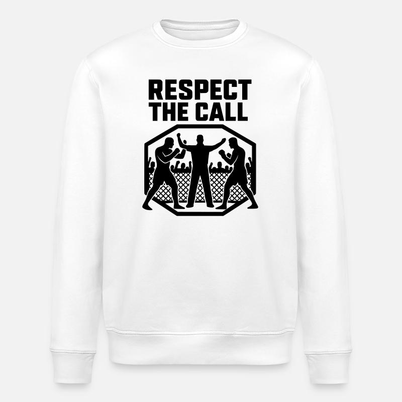 MMA Tribute Respect The Call - Stanley/Stella Unisex Bio-Sweatshirt ROLLER - Weiß