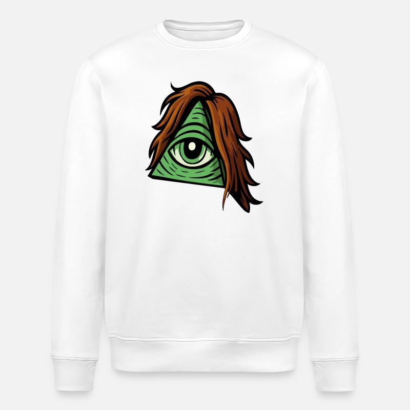 Haariminati – Das haarigste Geheimnis - Stanley/Stella Unisex Bio-Sweatshirt ROLLER - Weiß