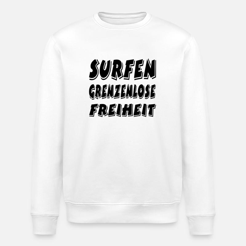 Surf - Sweat bio ROLLER Stanley/Stella Unisexe - blanc