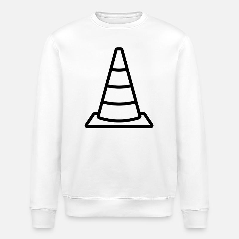 Traffic cone - Stanley/Stella ROLLER Unisex Organic Sweatshirt - white