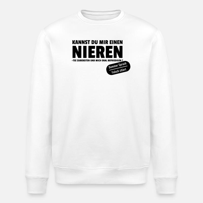 misquoted - Stanley/Stella ROLLER Unisex Organic Sweatshirt - white