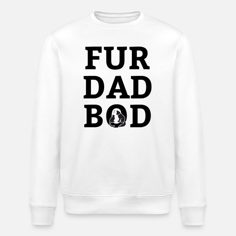 Pour Dad Bod - Sweat bio ROLLER Stanley/Stella Unisexe - blanc